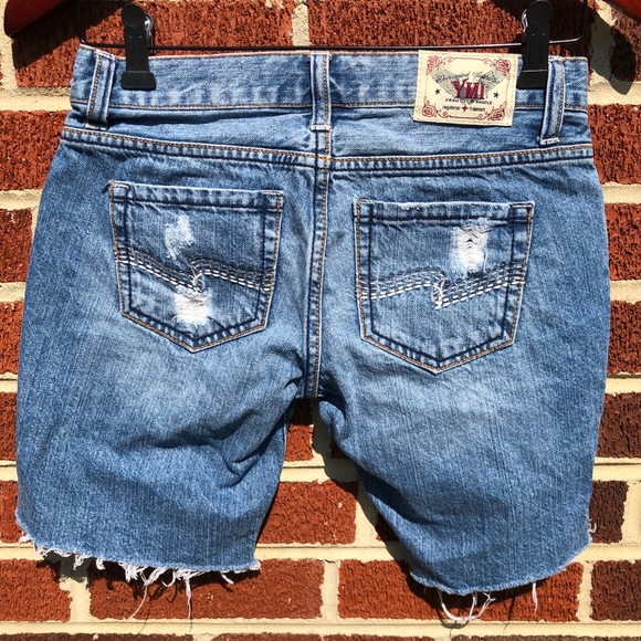 Buy 2 Get 1 Free: YMI Long Jean Shorts - Picture 3 of 3